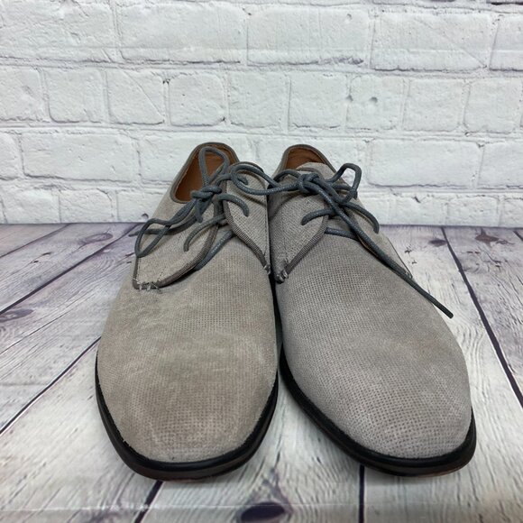 Town Shoes Men Dress Shoes Size 8 Bunting JP6561 Chime Gray - Picture 3 of 10